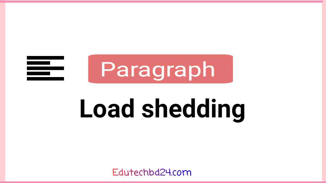 Load shedding Paragraph